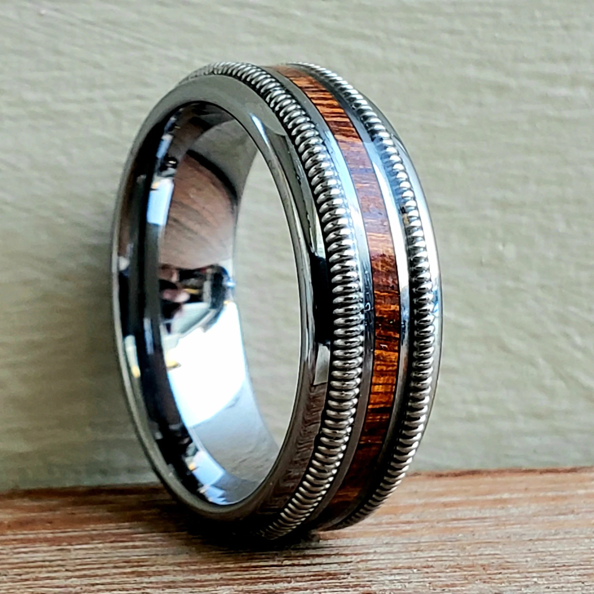 Guitar string inlays with Rosewood or Mother of Pearl