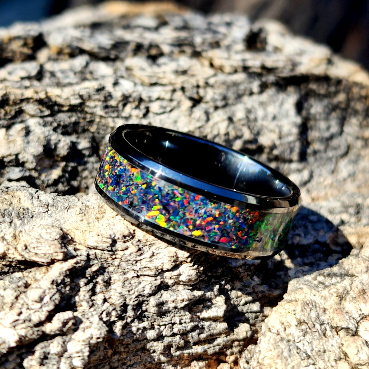 Ceramic with Opal Inlay